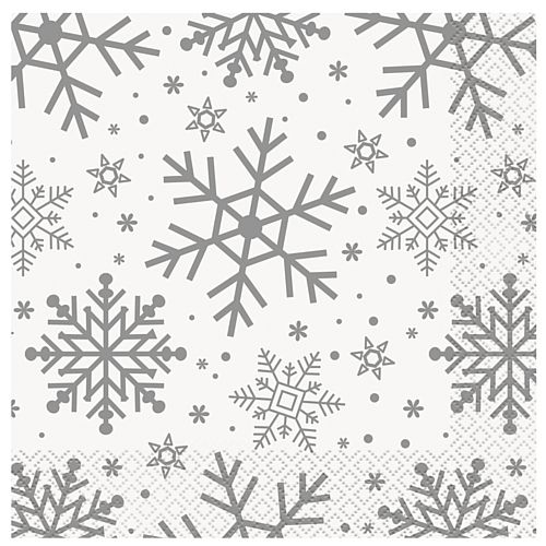Christmas Snowflakes Napkins - Pack of 16