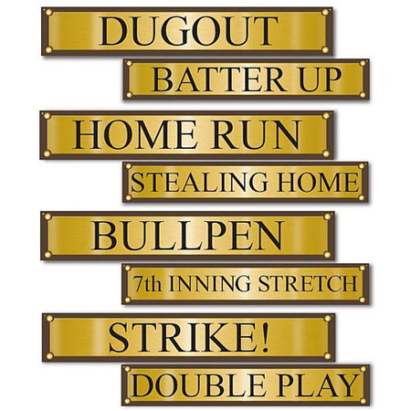 Baseball Street Sign Cutouts - 61cm