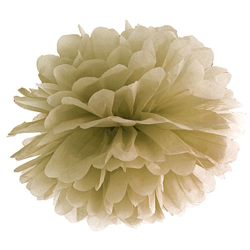 Gold Pom Pom Tissue Decoration - 40cm