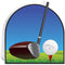 Golf 3D Centrepiece - 25cm