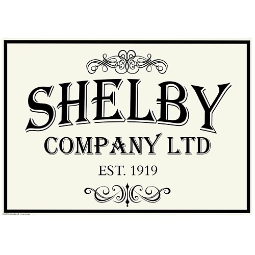 Shelby Company Ltd Poster - A3