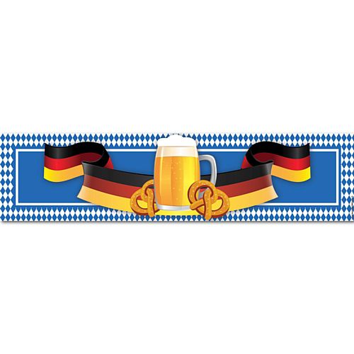 Oktoberfest German Beer & Pretzel Themed Banner - 1.2m