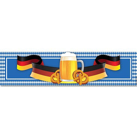 Oktoberfest German Beer & Pretzel Themed Banner - 1.2m