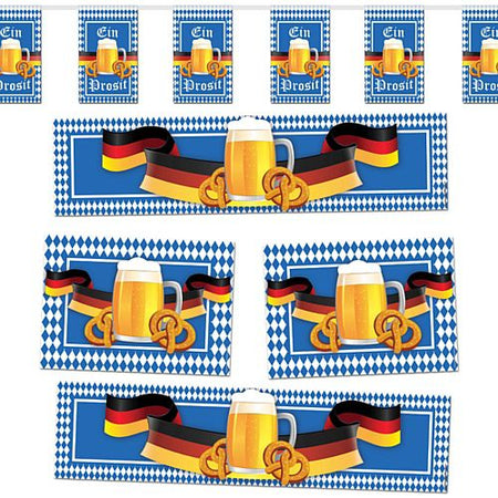 Oktoberfest German Beer & Pretzel Decoration Party Pack