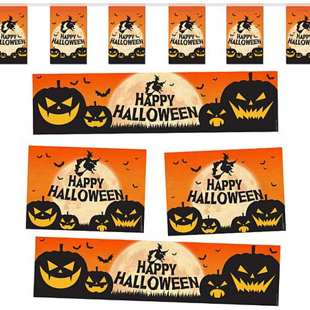 Happy Halloween Witch & Pumpkin Decoration Party Pack