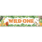 Wild One Jungle Animals Banner Decoration - 1.2m