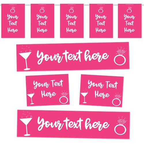 Personalised Team Bride Decoration Pack