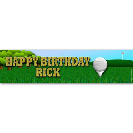 Golf Personalised Banner Decoration - 1.2m
