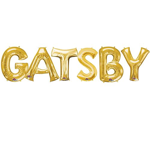 'Gatsby' Gold Foil Letter Balloon Pack - 40cm