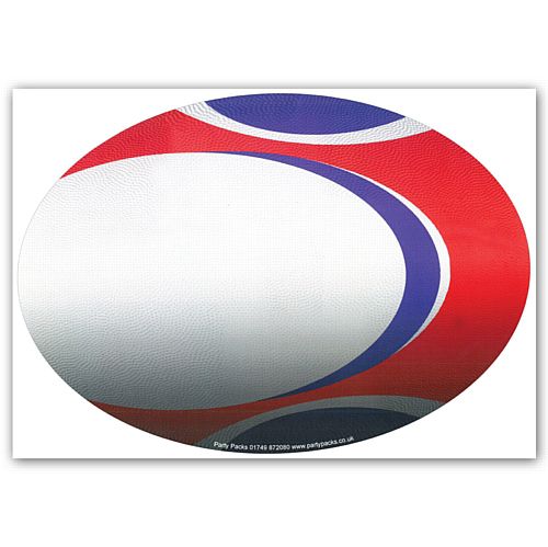 Rugby Ball Poster Wall Decoration - A3