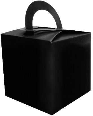 Black Favour Box - 6.5cm - Each