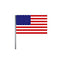 American Small Cloth Flag On A Pole - 23cm x 15cm