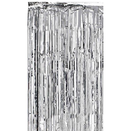 Silver Foil Curtain - 2.4m