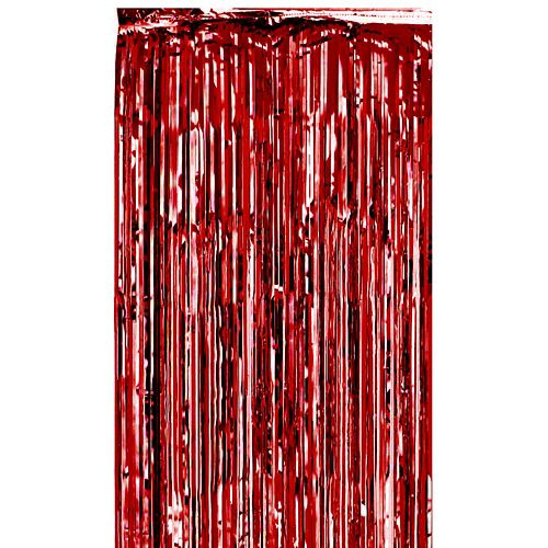 Red Foil Curtain - 2.4m