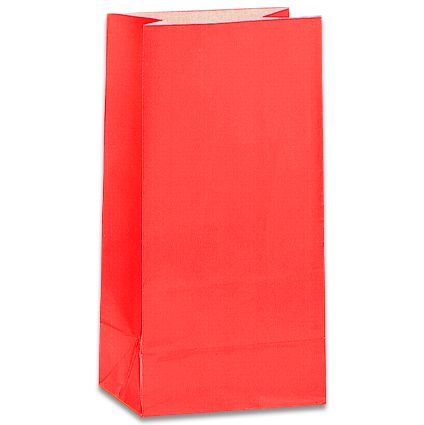 Red Paper Party Bags - Pack of 12
