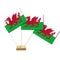 Welsh Paper Table Flags - 15cm on 30cm Pole - Each