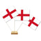 England St George Paper Table Flags - 15cm on 30cm Pole - Each