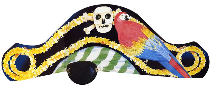 Pirate Card Hats - Each