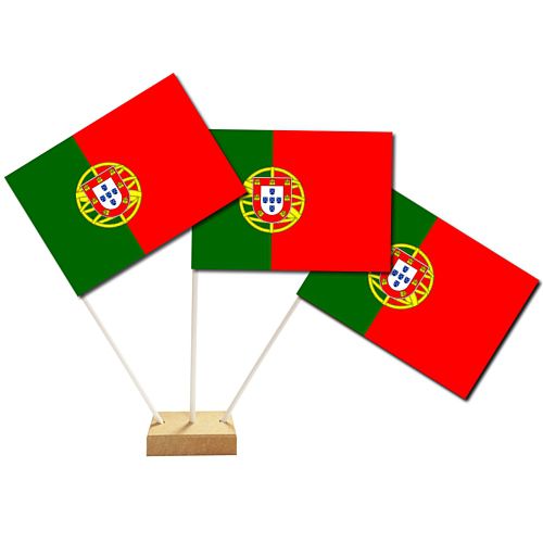 Portuguese Portugal Paper Table Flags