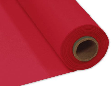 Red Plastic Table Roll - 30.5m x 1m