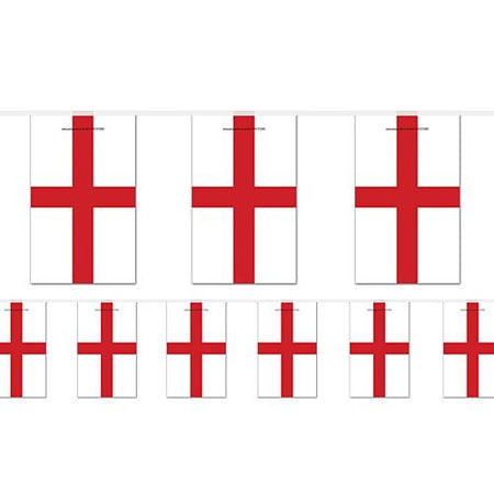 England St George's Flag Bunting - 2.4m