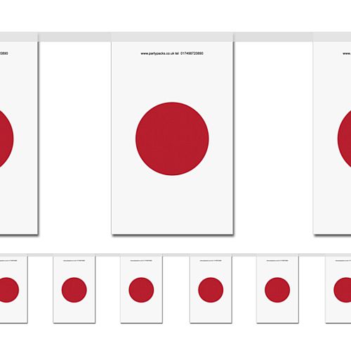 Japanese Flag Bunting - 2.4m