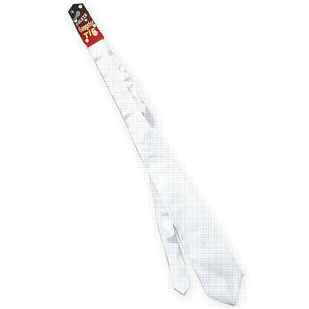 White gangster tie