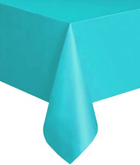 Turquoise Plastic Tablecloth 1.4m x 2.8m
