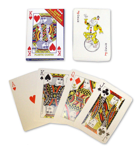 Pack of Large Playing Cards - 17cm x 12cm