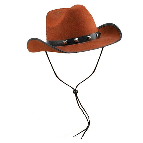 Brown Felt Cowboy Hat