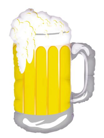 Beer Mug Foil Balloon - 34"