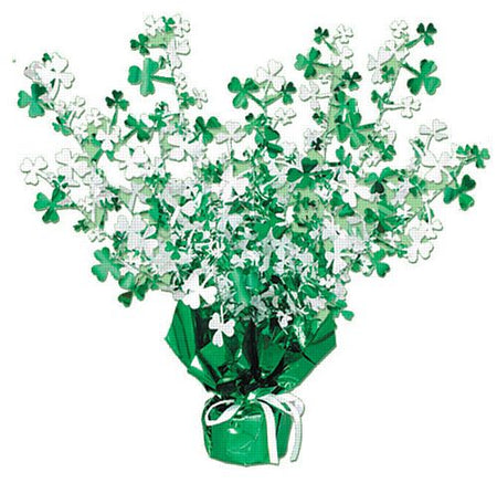 St. Patrick's Day Shamrock Gleam & Burst Centrepiece - 15