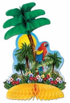 Tropical Island Centrepiece - 30.5cm