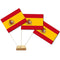 Spanish Paper Table Flags - 15cm on 30cm Pole - Each
