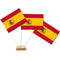 Spanish Paper Table Flags 15cm on 30cm Pole