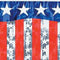 American Stars and Stripes Metallic Banner - 1.2m