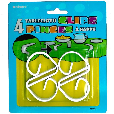 Sure-Hold Tablecloth Clips - Pack of 4