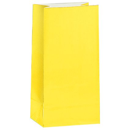 Yellow Party Bags - Pack of 12