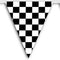 Checkered Flag Plastic Bunting - 9.14m - 15 Flags