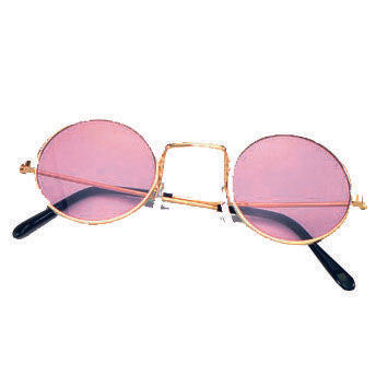 Pink Tint John Lennon Hippy Glasses