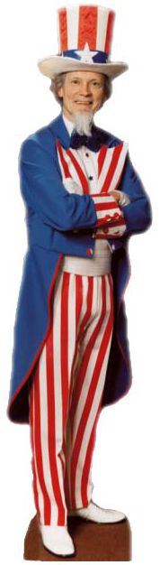 Uncle Sam Cardboard Cutout - 1.91m