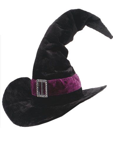 Classic Shape Velvet Witch Hat