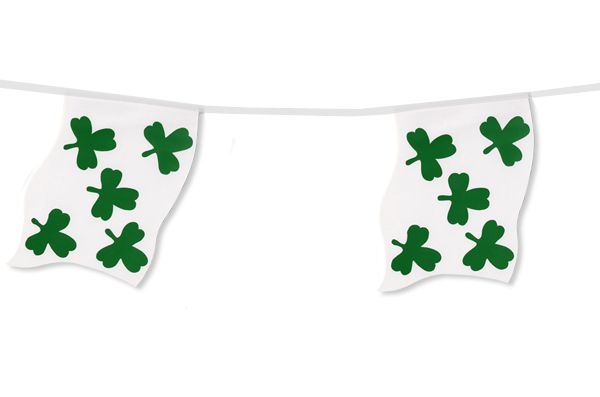 St. Patrick's Day Shamrock Flag Bunting - 2.4m