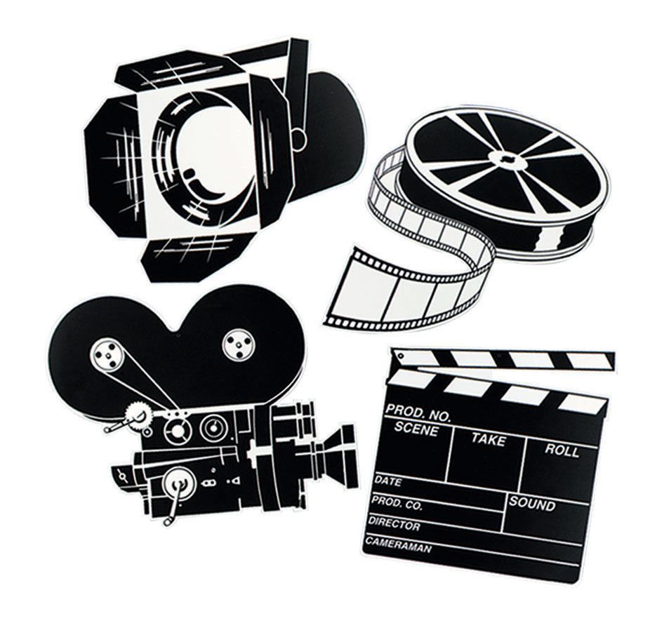 Movie Cutouts - Set of 4 - 16"