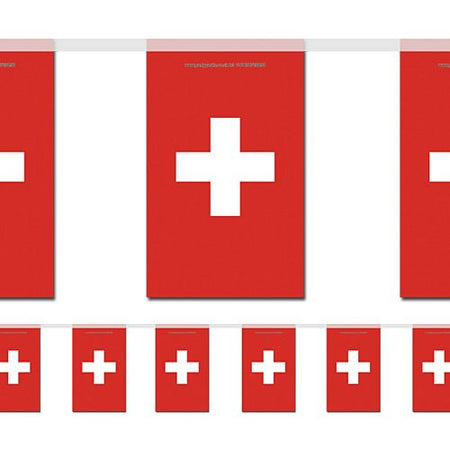 Swiss Flag Bunting - 2.4m