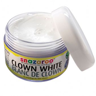 Clown White Face Paint Tub 50ml