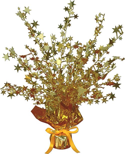 Gold Star Gleam & Burst Centrepiece - 15"