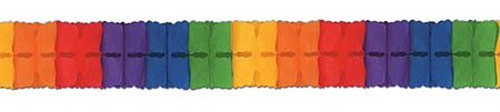 Multi Colour Tissue Paper Garland - 4m