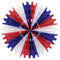 Red, White & Blue Paper Fan - 63.5cm