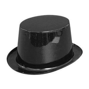 Black Plastic Top Hat